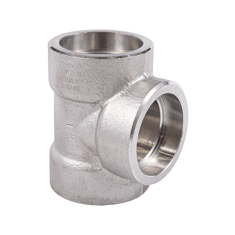 Gesmeed gelijk T-stuk