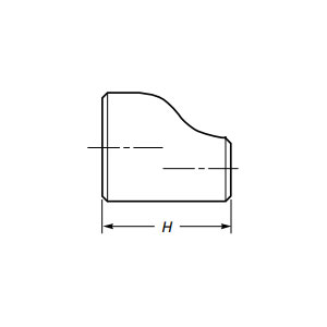 Butt Weld excentrisch verloopstuk
