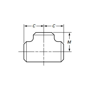Butt Weld Gelijke T-stuk