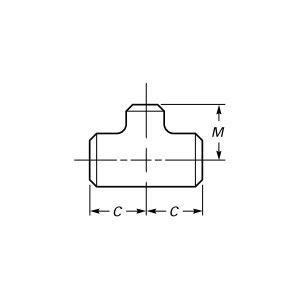 Stomplas reducerend T-stuk